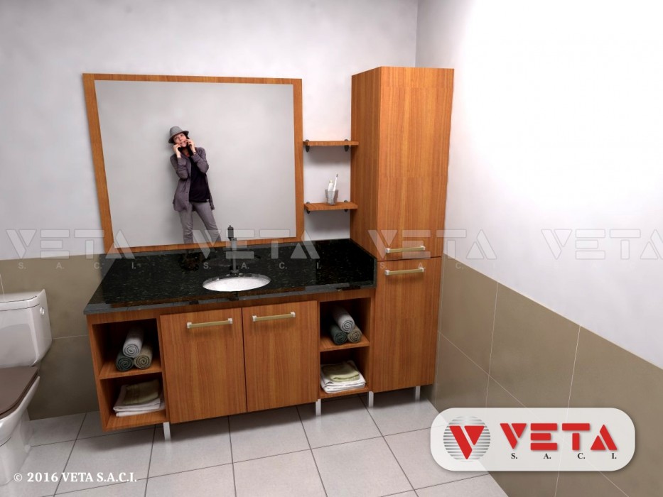 Organización y belleza en muebles de baño - VETA S.A.C.I.